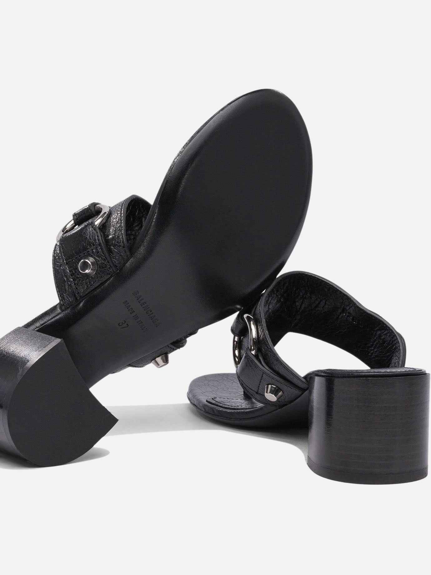 Sandali con tacco 100% lamb leather - 100% leather  Nero - Balenciaga Donna | PDP | VIETTI Online Store | Zoom-Modal_5
