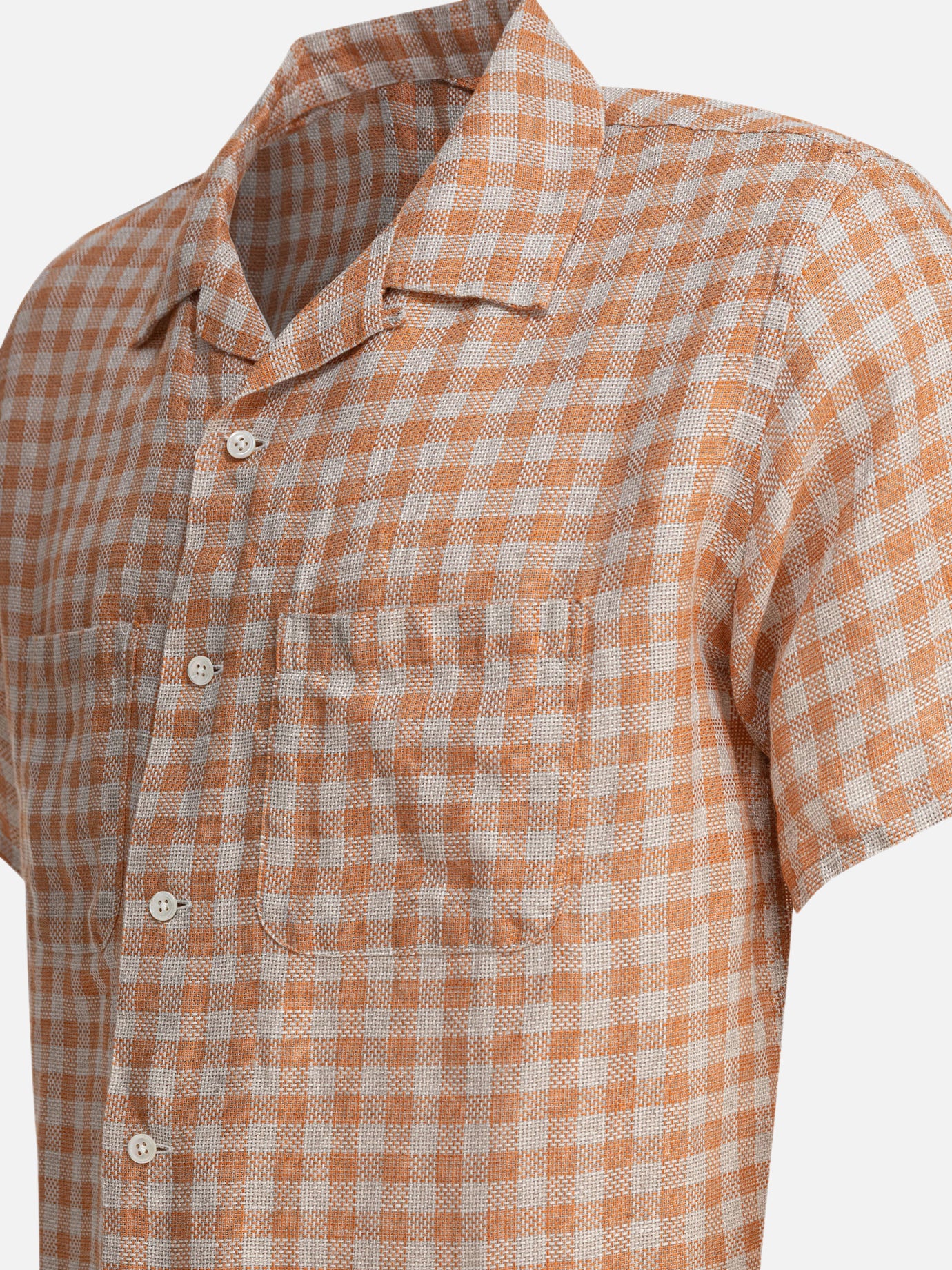 Casual shirts Gingham  Orange - Beams Plus Men | PDP | VIETTI Online Store | thumbnail_4