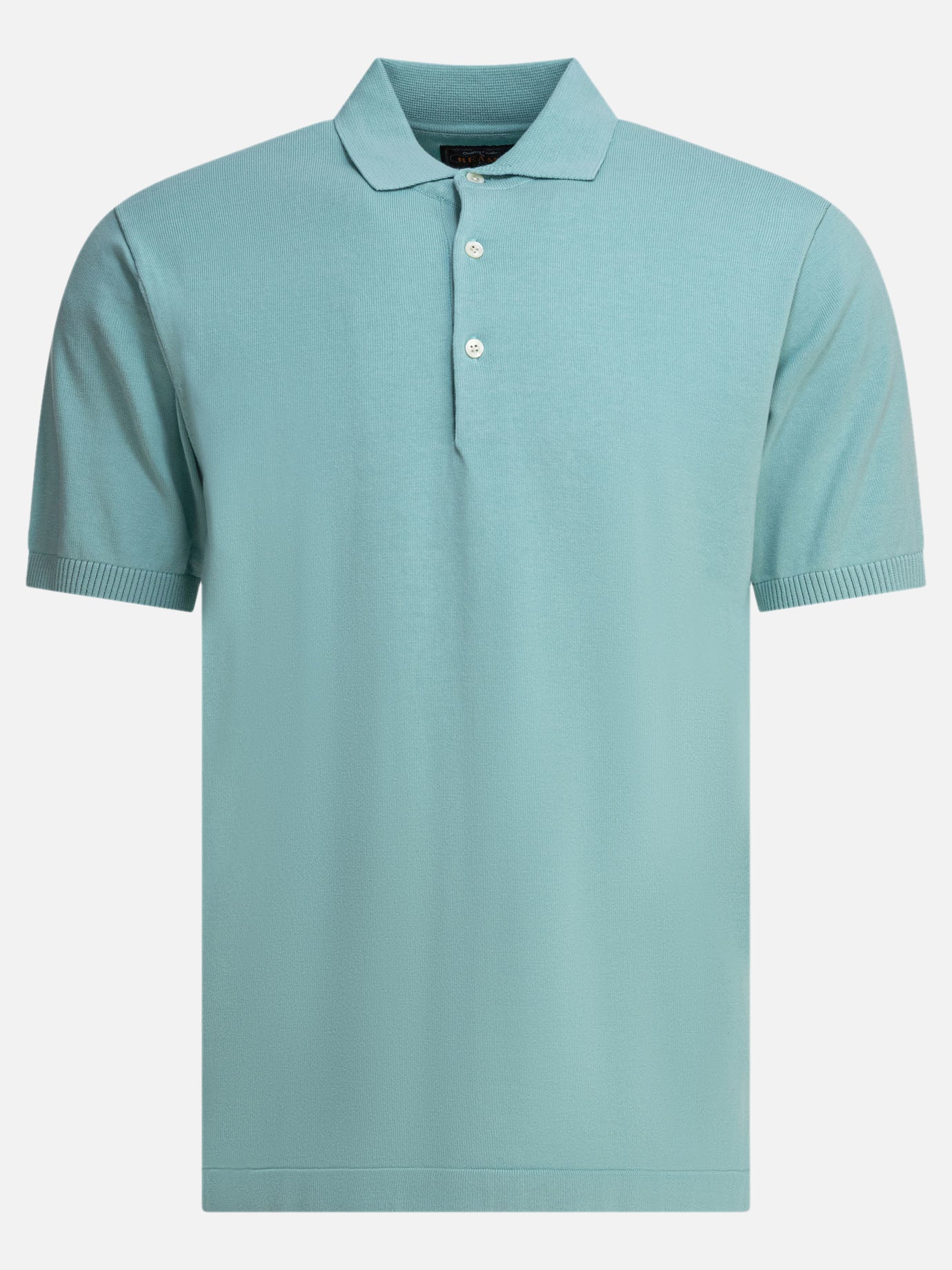Polo con bottoni Solid colour  Azzurro - Beams Plus Uomo | PDP | VIETTI Online Store | thumbnail