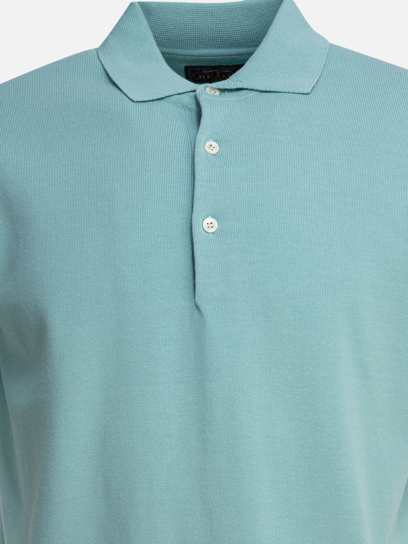 Polo con bottoni Solid colour  Azzurro - Beams Plus Uomo | PDP | VIETTI Online Store | Zoom-Modal_3

