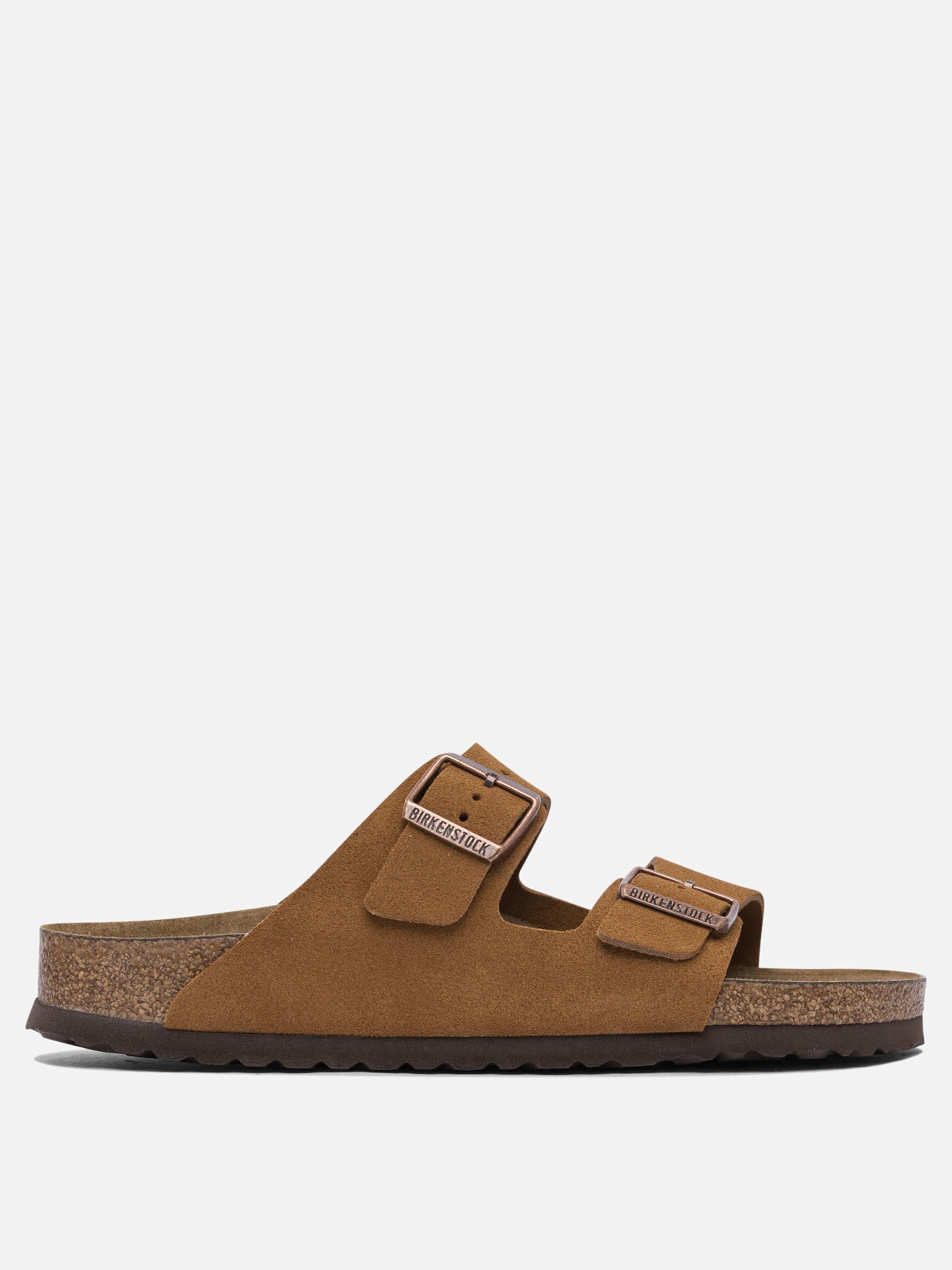 Slides 100% suede - 100% rubber  Marrone - Birkenstock Uomo | PDP | VIETTI Online Store | thumbnail