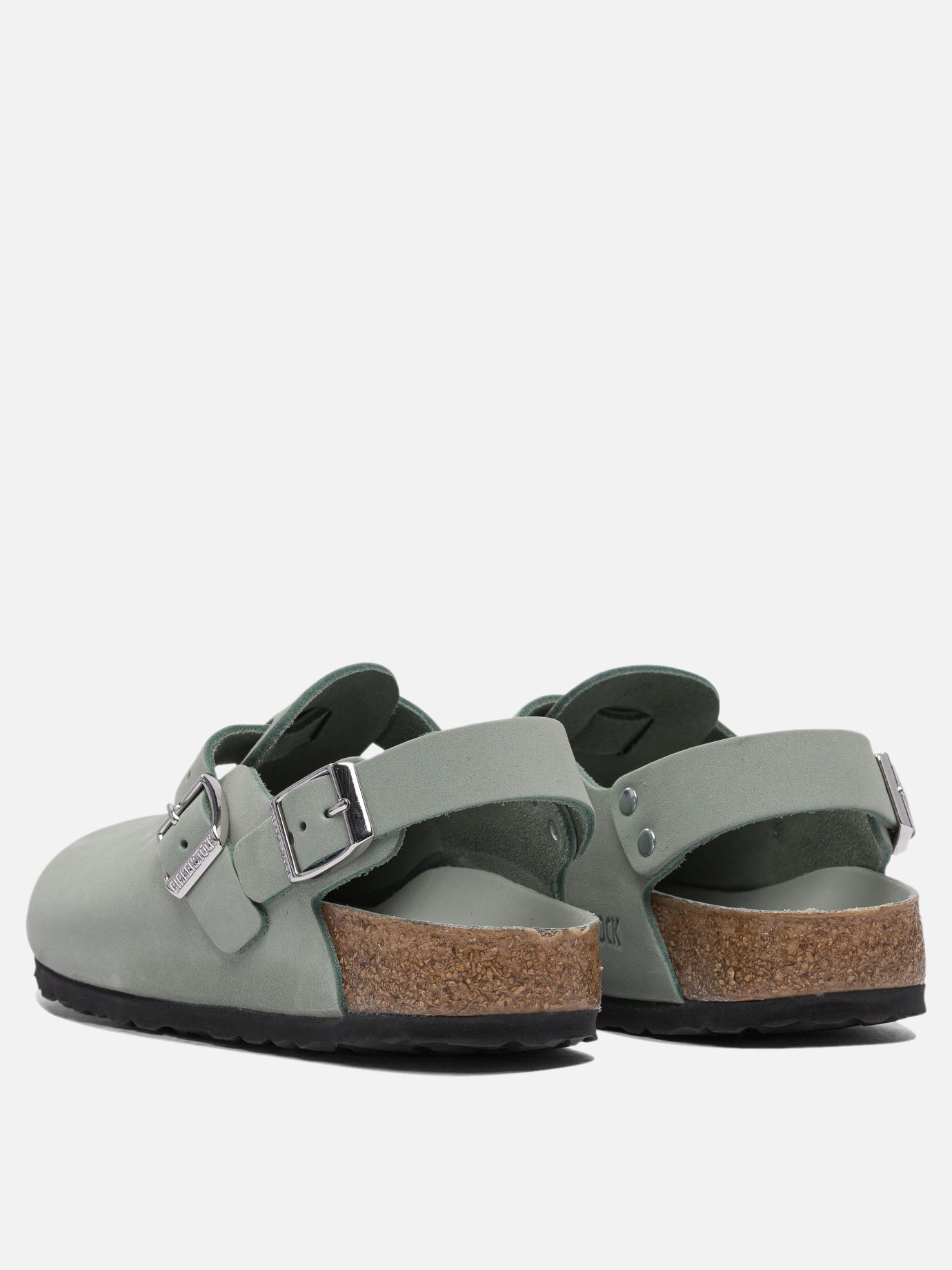 Flat sandals 100% leather - 100% eva  Green - Birkenstock Women | PDP | VIETTI Online Store | thumbnail_4