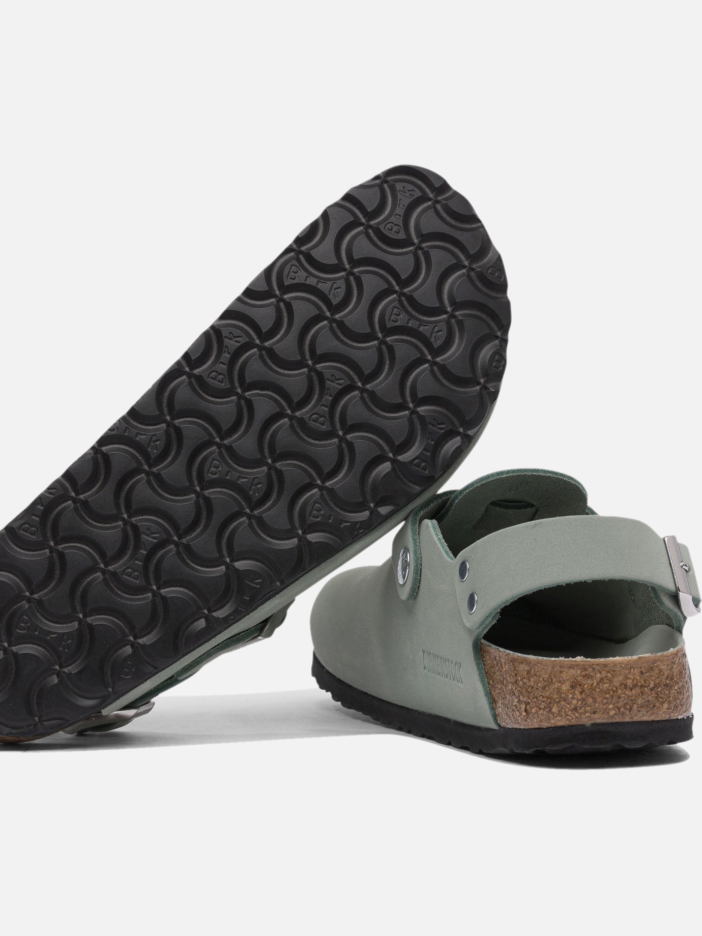 Flat sandals 100% leather - 100% eva  Green - Birkenstock Women | PDP | VIETTI Online Store | thumbnail_5