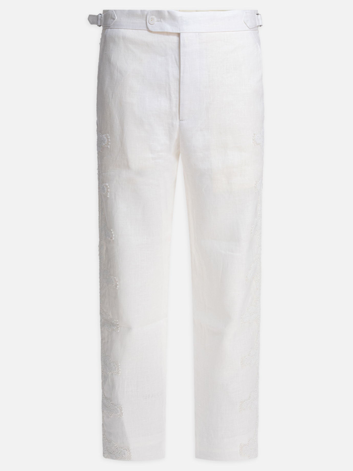 Leisure trousers Solid colour  White - Bode Men | PDP | VIETTI Online Store | thumbnail
