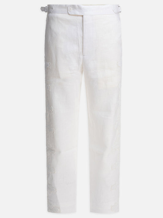 Pantaloni casual Solid colour  Bianco - Bode Uomo | PLP | VIETTI Online Store 
