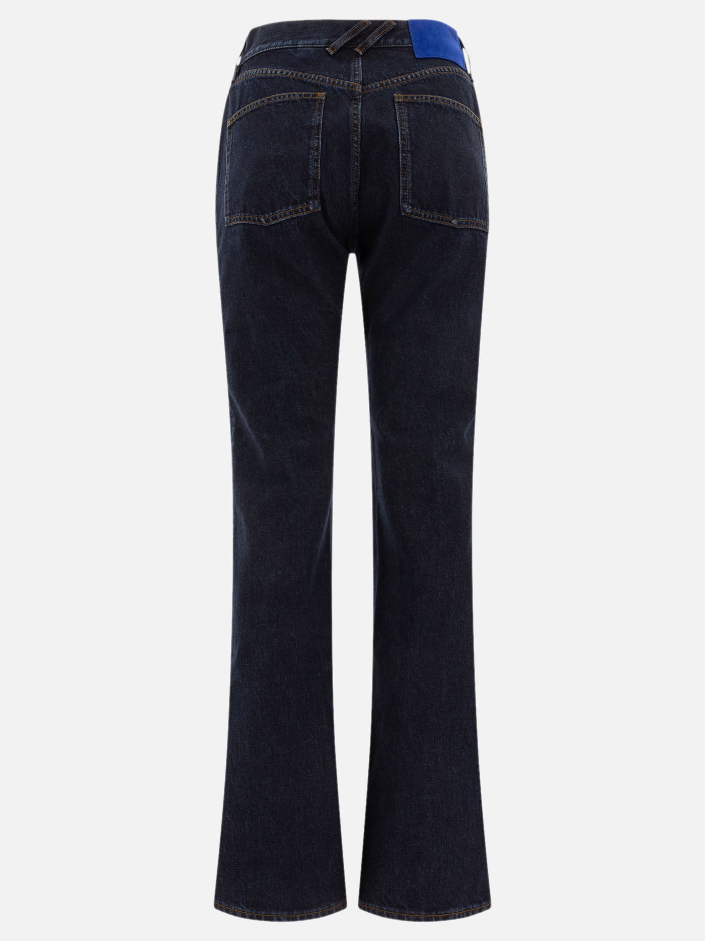 Flared jeans Solid colour  Blue - Burberry Women | PDP | VIETTI Online Store | thumbnail_2
