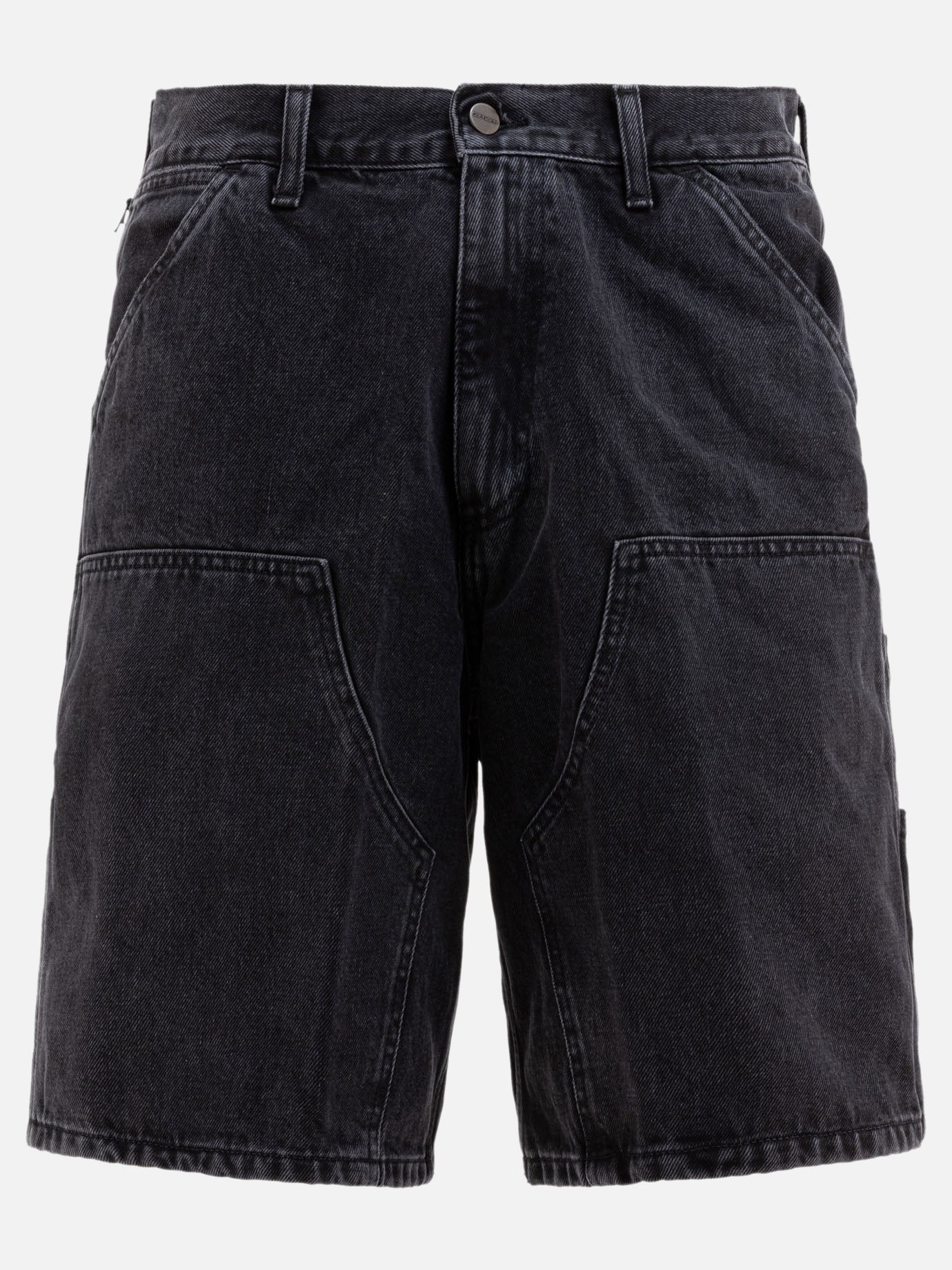 Utility shorts Solid colour  Black - Carhartt WIP Men | PDP | VIETTI Online Store | Zoom-Modal
