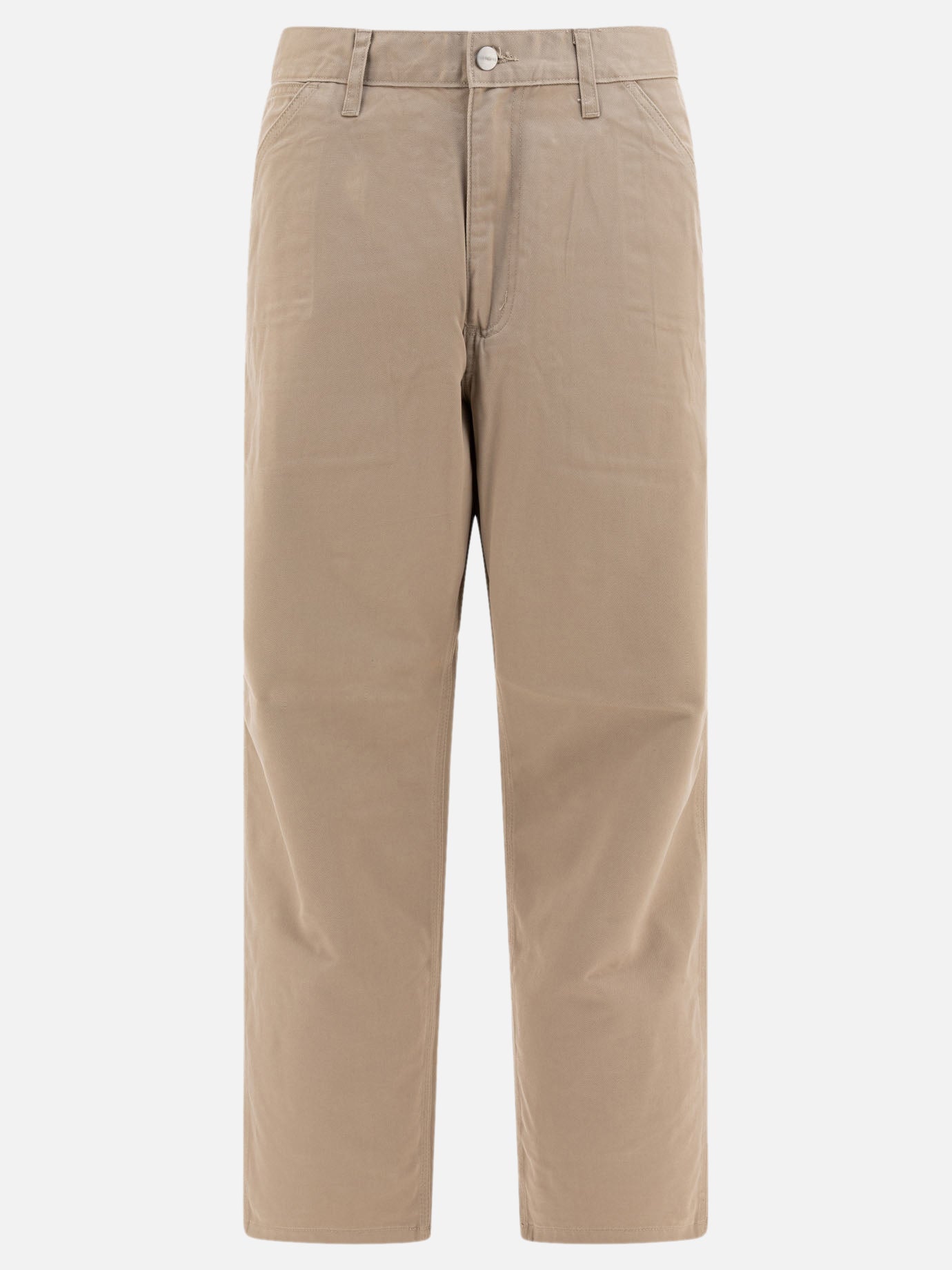 Leisure trousers Solid colour  Beige - Carhartt WIP Men | PDP | VIETTI Online Store | thumbnail