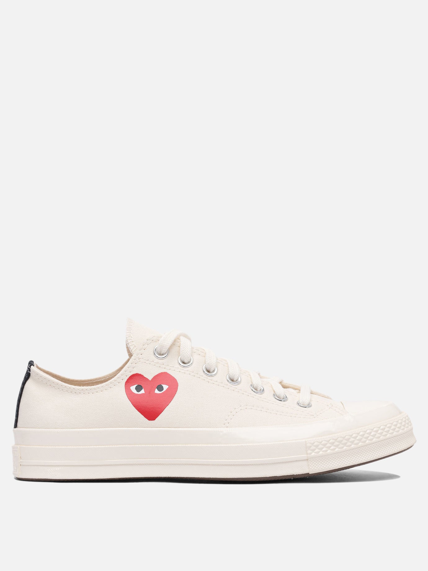 Sneaker basse 100% cotton - 100% rubber  Bianco - Comme Des Garçons Play Uomo | PDP | VIETTI Online Store | Zoom-Modal
