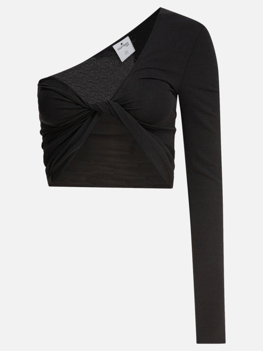 Crop top Solid colour  Nero - Courrèges Donna | PLP | VIETTI Online Store 
