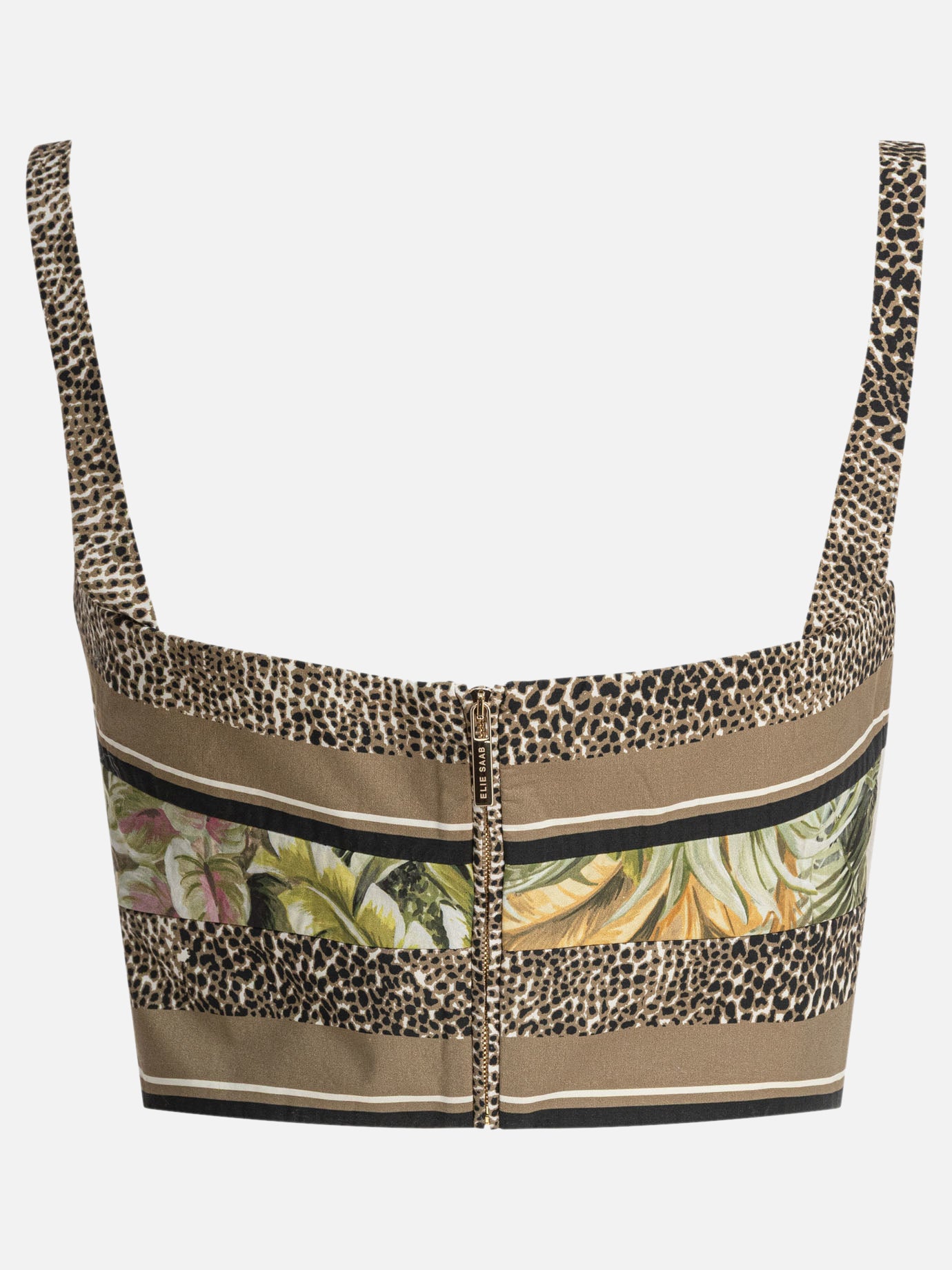 Crop top Animal print  Marrone - Elie Saab Donna | PDP | VIETTI Online Store | Zoom-Modal_2
