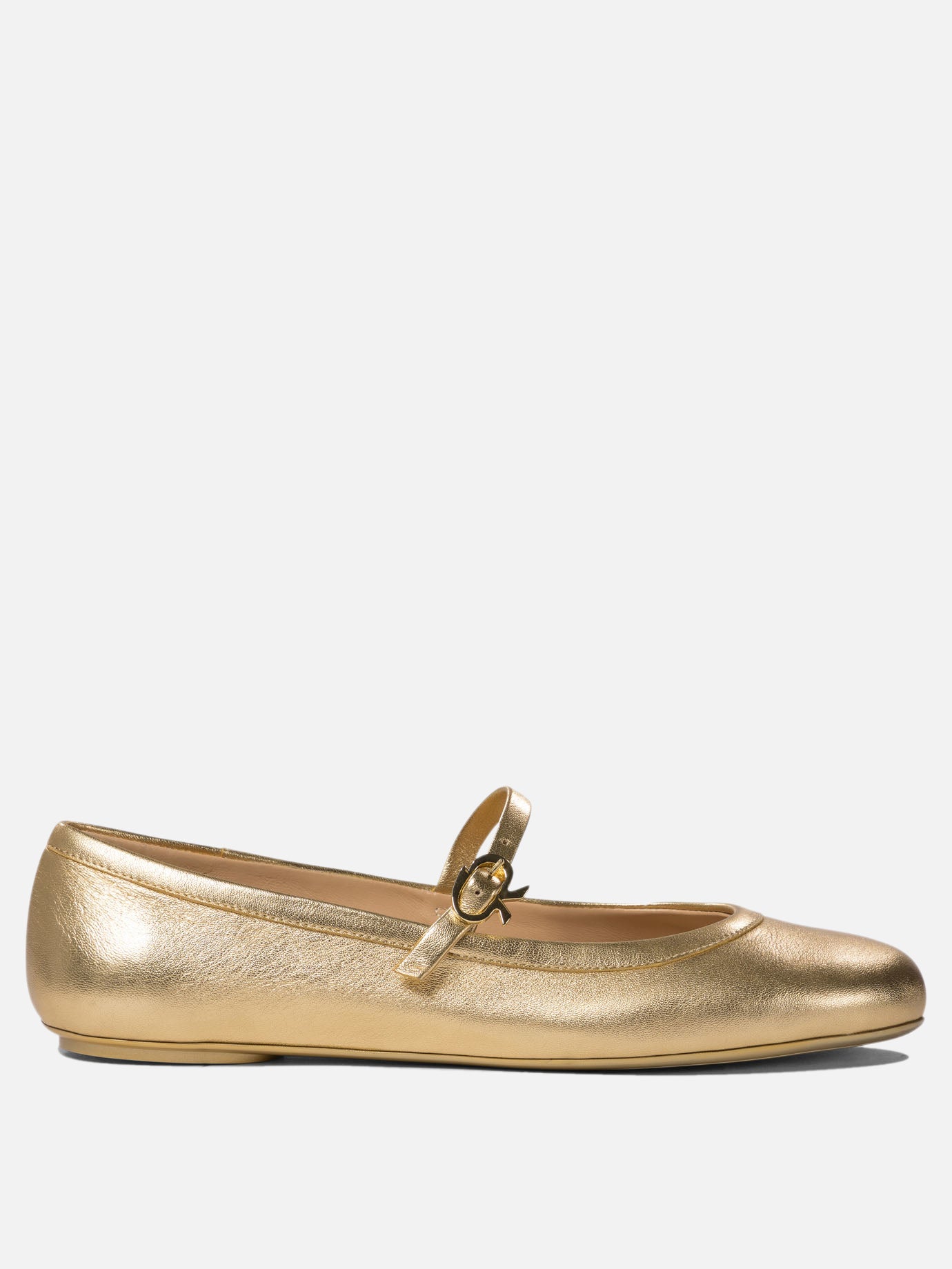 Ballerine Mary Jane 100% calf leather - 100% rubber  Oro - Gianvito Rossi Donna | PDP | VIETTI Online Store | thumbnail