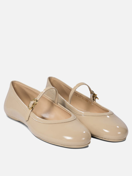 Ballerine Mary Jane 100% calf leather - 100% rubber  Beige - Gianvito Rossi Donna | PLP | VIETTI Online Store | 2
