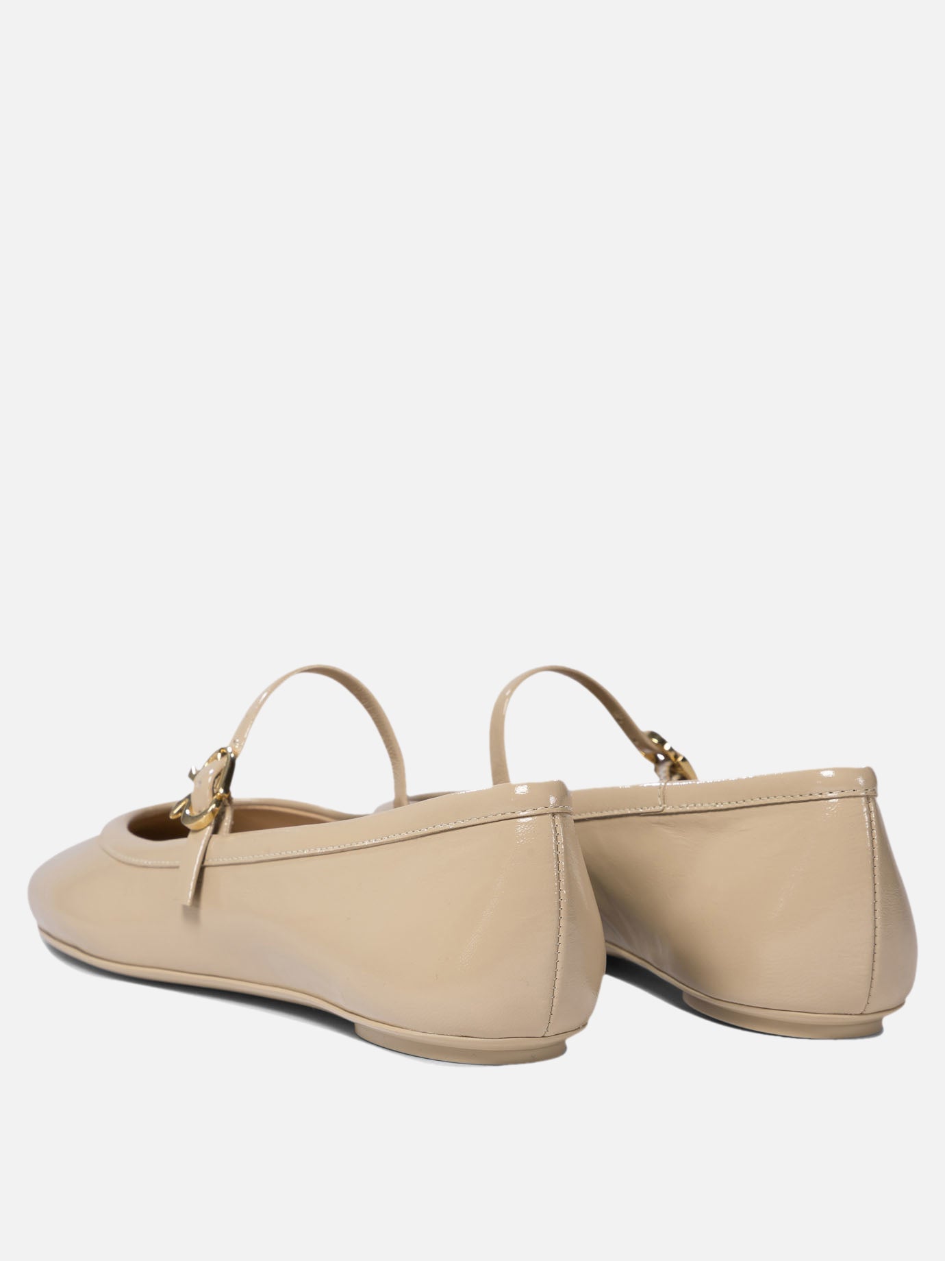 Ballerine Mary Jane 100% calf leather - 100% rubber  Beige - Gianvito Rossi Donna | PDP | VIETTI Online Store | thumbnail_4