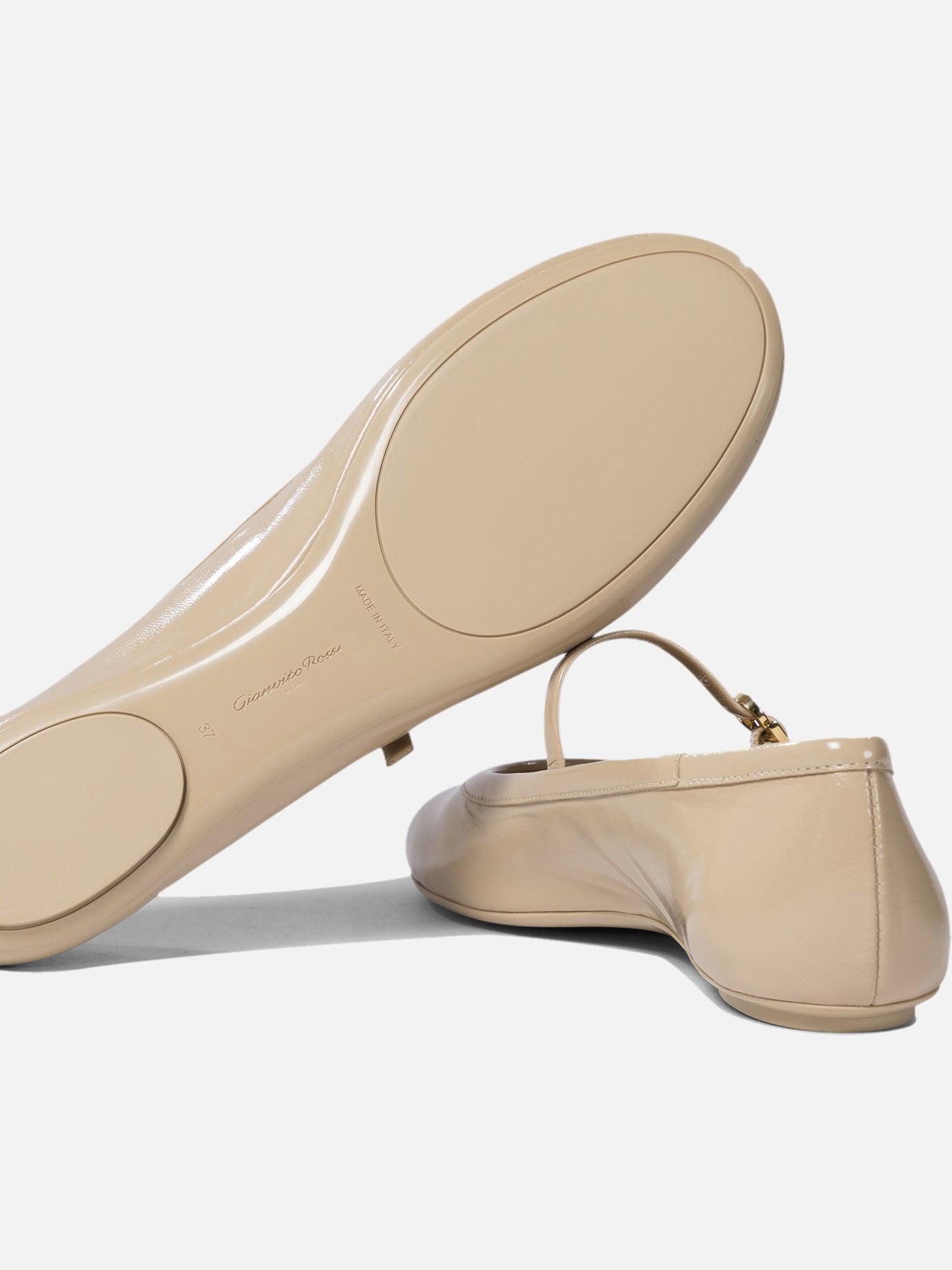 Ballerine Mary Jane 100% calf leather - 100% rubber  Beige - Gianvito Rossi Donna | PDP | VIETTI Online Store | thumbnail_5