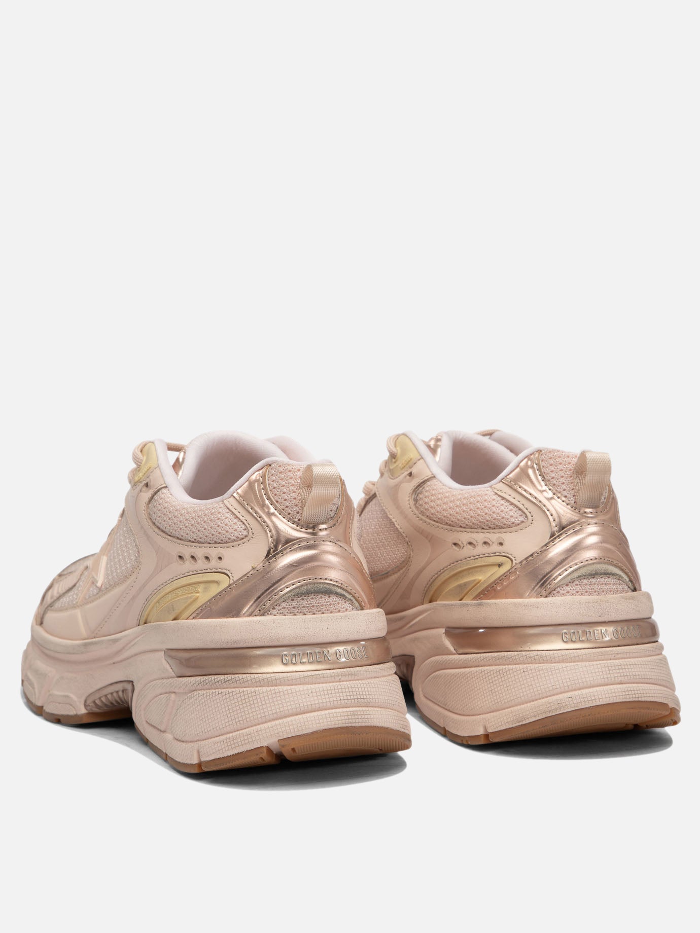 Low top sneakers 49% polyester 30% cow leather 12% polyurethane textile 9% ovine leather - 100% rubber  Pink - Golden Goose Women | PDP | VIETTI Online Store | Zoom-Modal_4
