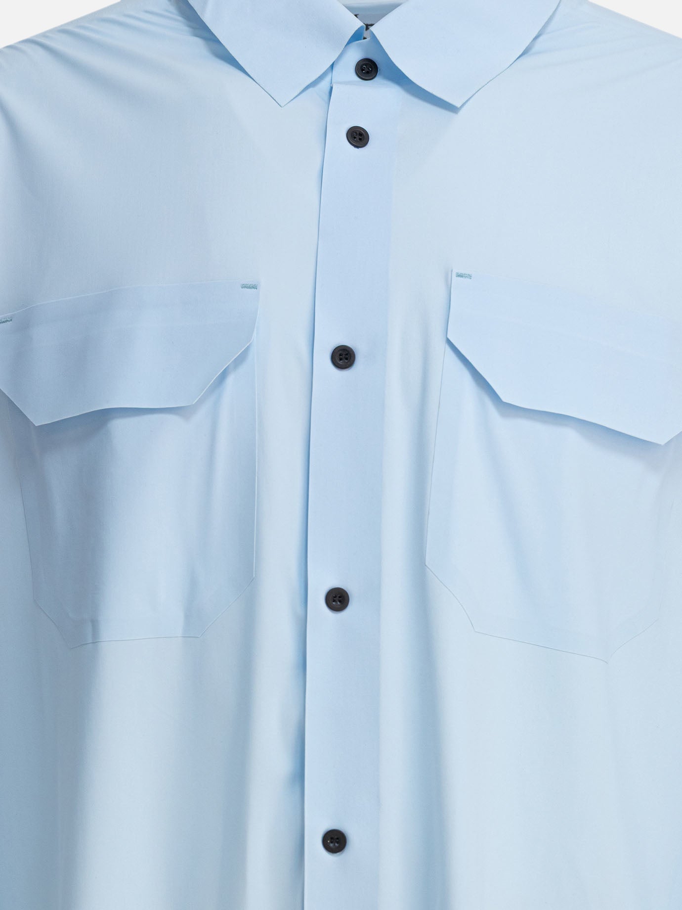 Camicie casual Solid colour  Azzurro - Gr10K Uomo | PDP | VIETTI Online Store | Zoom-Modal_3
