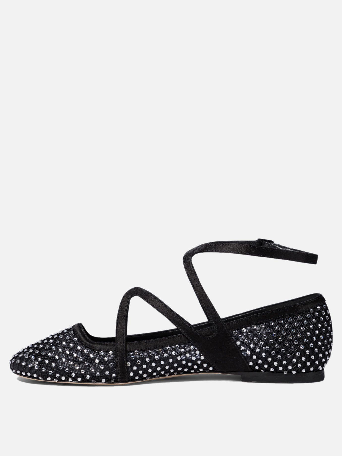 Ballerine classiche 80% polyamide 20% leather - 95% leather 5% rubber  Nero - Jimmy Choo Donna | PDP | VIETTI Online Store | thumbnail_3