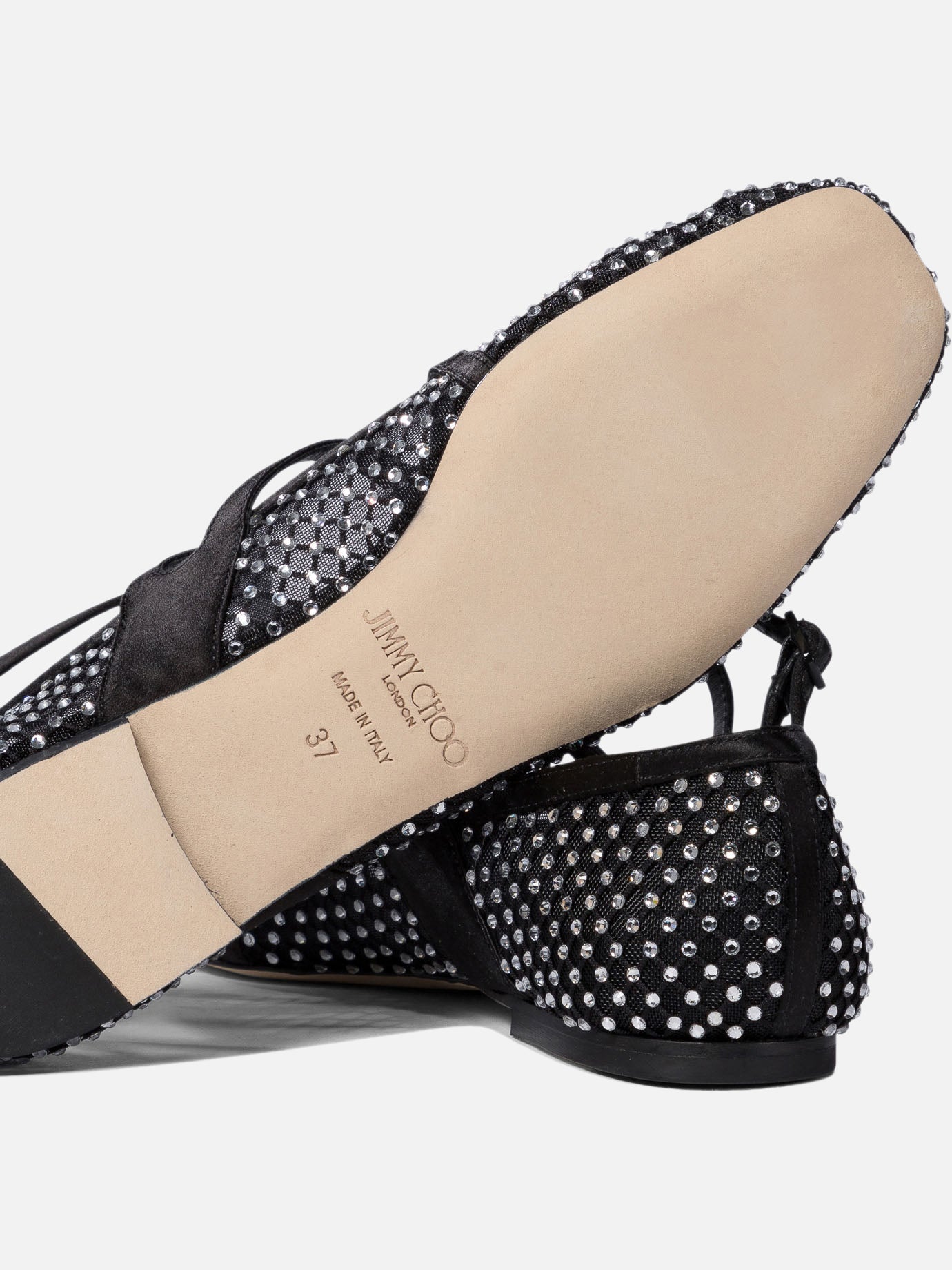 Ballerine classiche 80% polyamide 20% leather - 95% leather 5% rubber  Nero - Jimmy Choo Donna | PDP | VIETTI Online Store | thumbnail_5