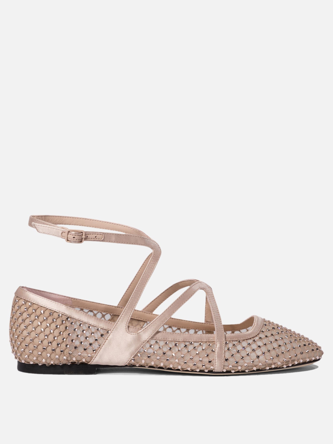 Ballerine classiche 80% polyamide 20% leather - 95% leather 5% rubber  Rosa - Jimmy Choo Donna | PDP | VIETTI Online Store | Zoom-Modal
