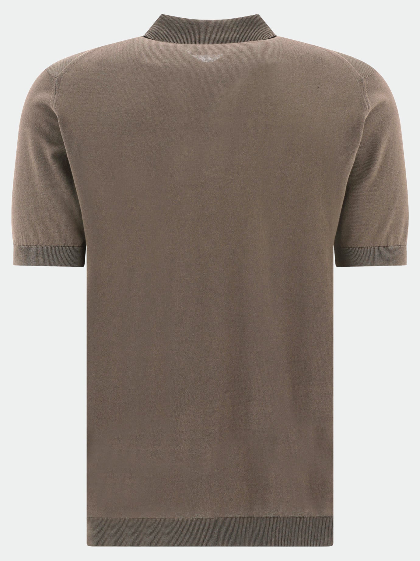 Polo con bottoni Solid colour  Marrone - John Smedley Uomo | PDP | VIETTI Online Store | thumbnail_2