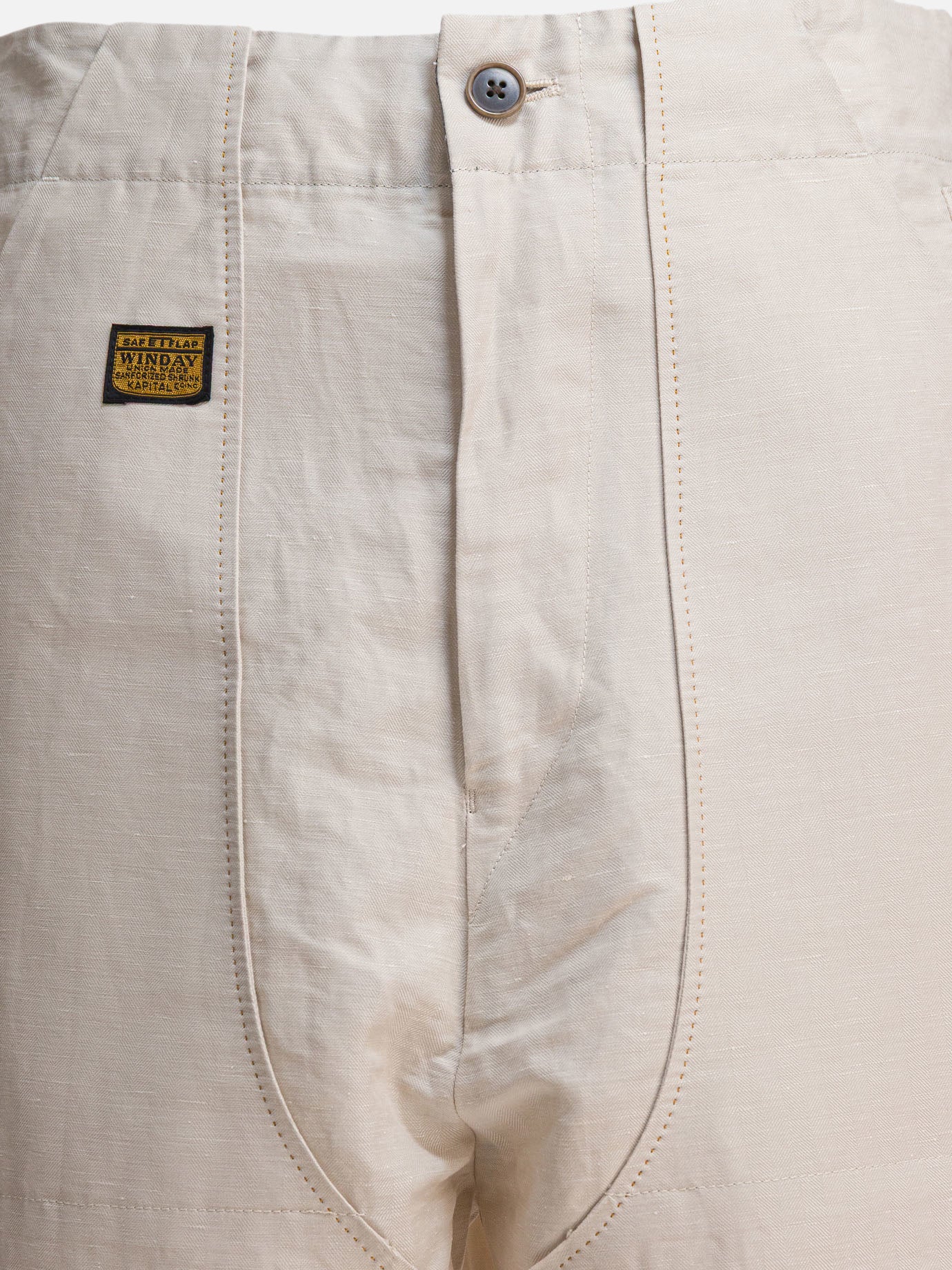 Cargo & parachute trousers Solid colour  Beige - KAPITAL Men | PDP | VIETTI Online Store | thumbnail_3