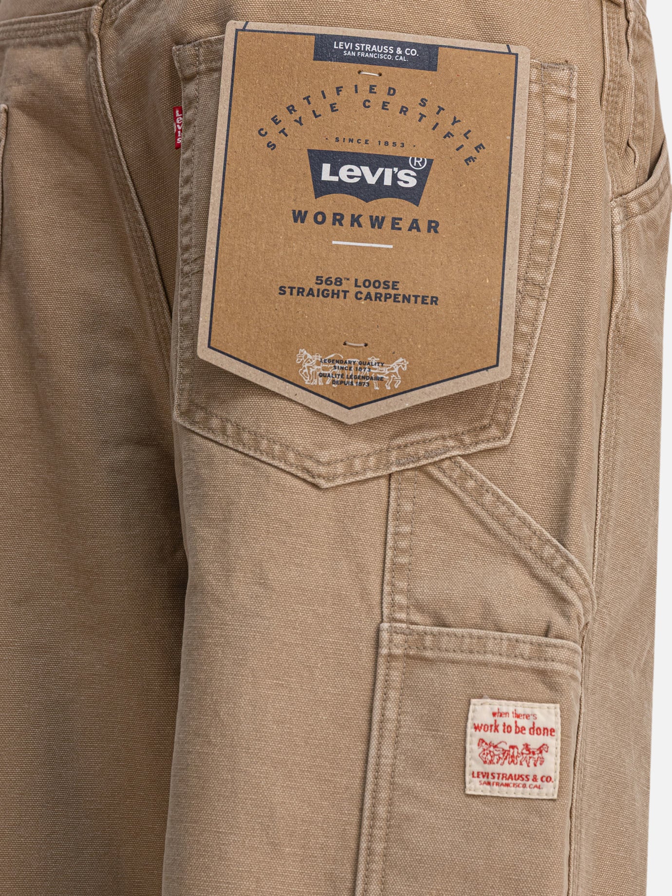 Wide-leg jeans Solid colour  Brown - Levi's Men | PDP | VIETTI Online Store | Zoom-Modal_4
