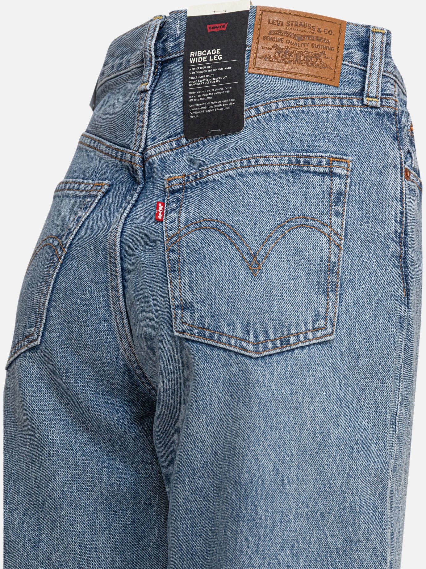 Wide-leg jeans Solid colour  Blue - Levi&#39;s Women | PDP | VIETTI Online Store | thumbnail_4
