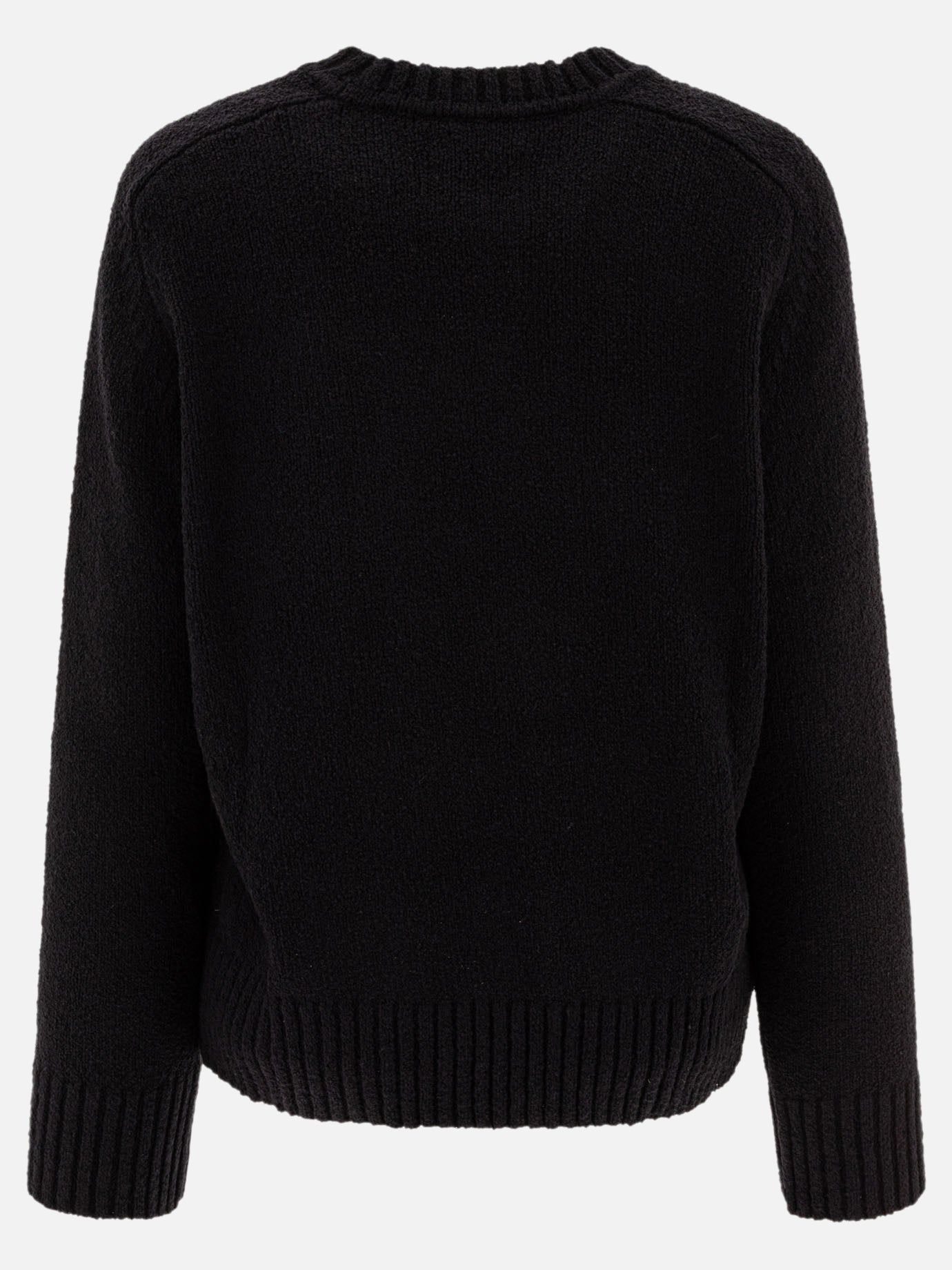 Crewneck sweaters Solid colour  Black - Loulou Studio Women | PDP | VIETTI Online Store | Zoom-Modal_2
