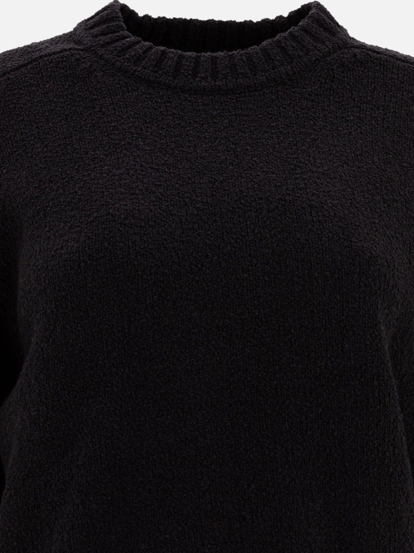 Crewneck sweaters Solid colour  Black - Loulou Studio Women | PDP | VIETTI Online Store | thumbnail_3