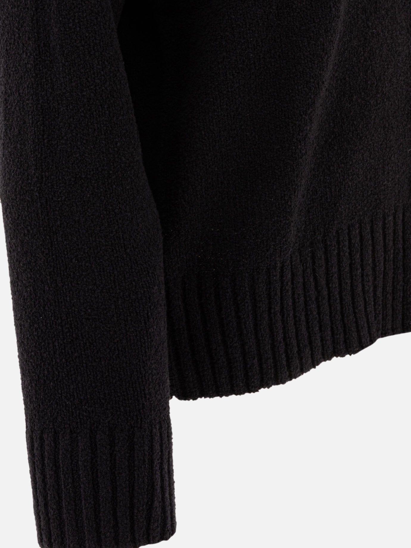 Crewneck sweaters Solid colour  Black - Loulou Studio Women | PDP | VIETTI Online Store | Zoom-Modal_4
