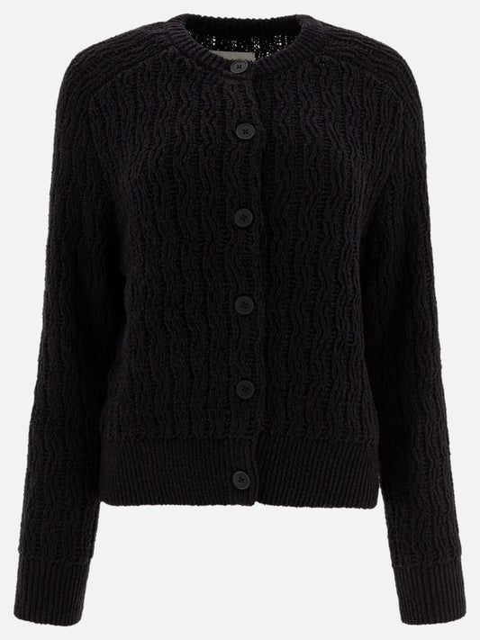 Cardigan Textured knit  Nero - Loulou Studio Donna | PLP | VIETTI Online Store 
