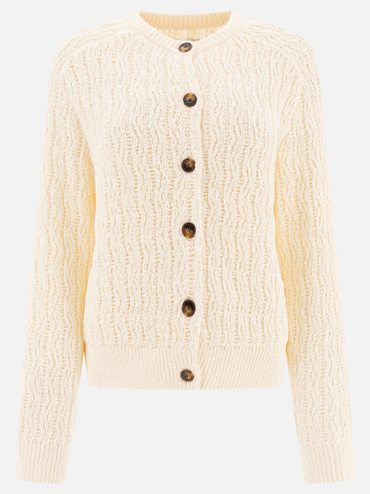 Cardigan Textured knit  Bianco - Loulou Studio Donna | PLP | VIETTI Online Store 
