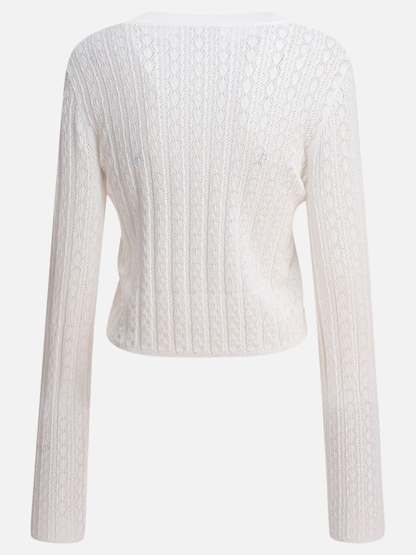 Crewneck sweaters Solid colour  White - Loulou Studio Women | PDP | VIETTI Online Store | thumbnail_2
