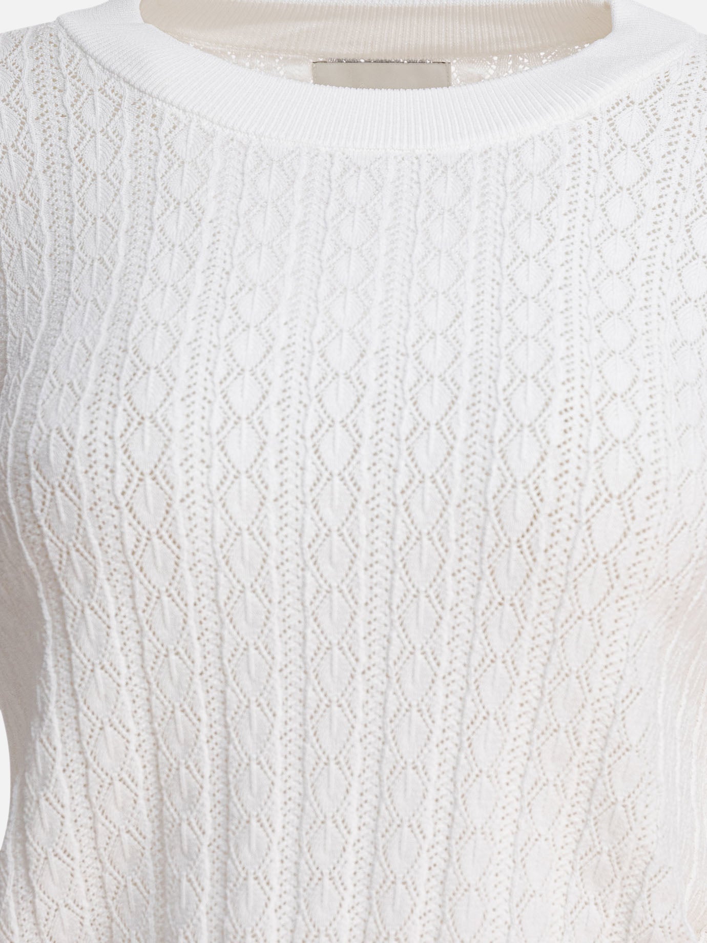 Crewneck sweaters Solid colour  White - Loulou Studio Women | PDP | VIETTI Online Store | Zoom-Modal_3
