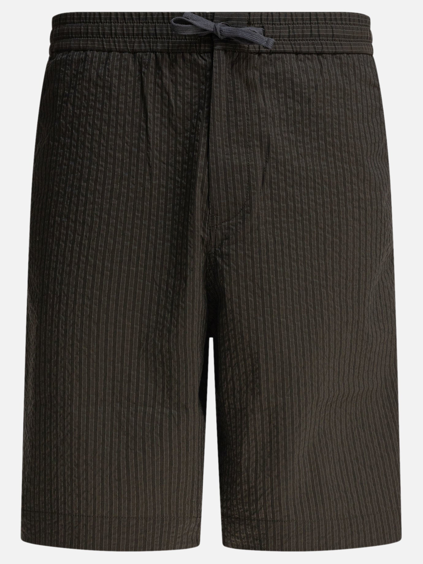 Drawstring shorts Striped  Green - Maison Kitsuné Men | PDP | VIETTI Online Store | thumbnail