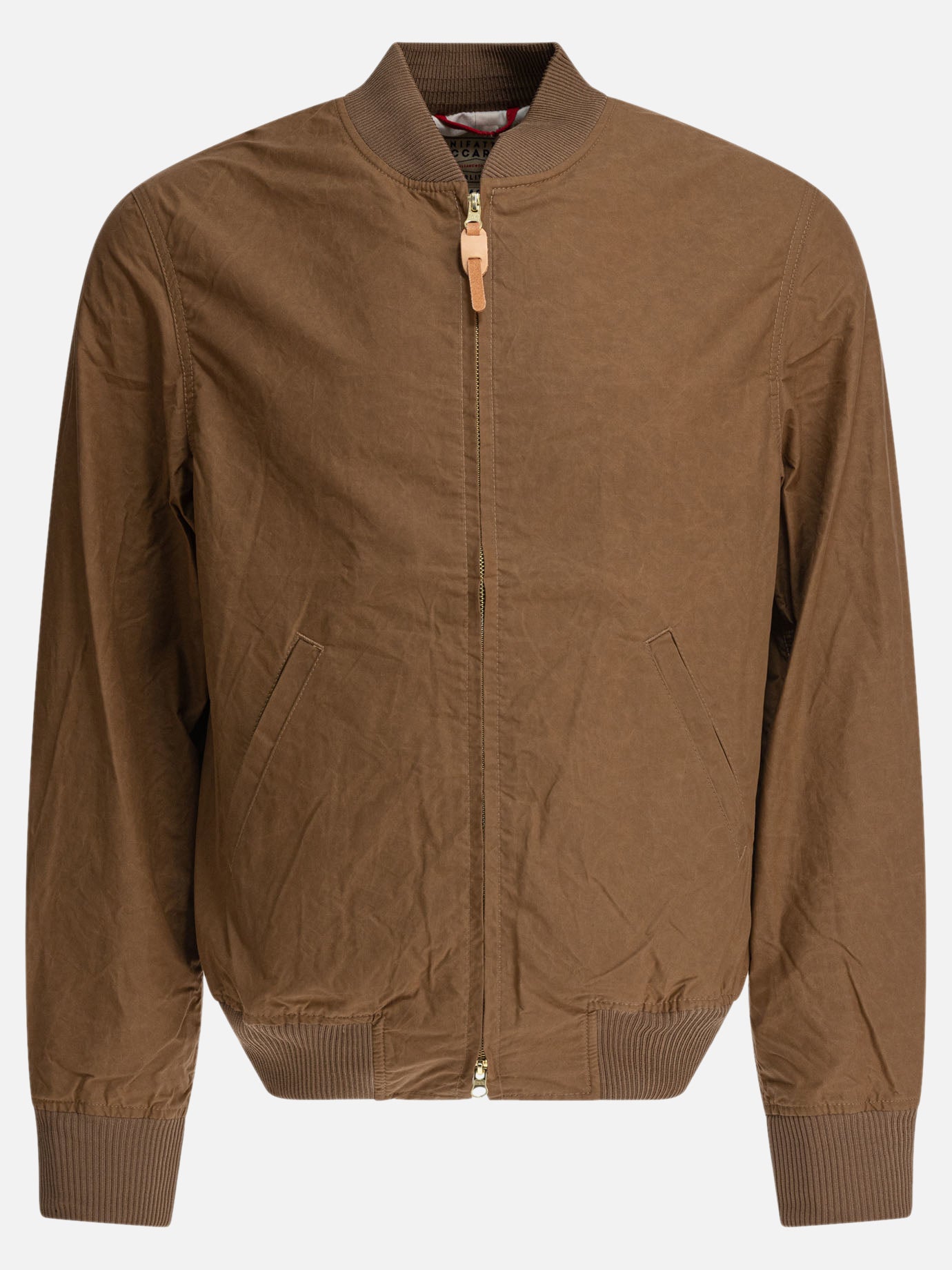Bomber jackets Solid colour  Brown - Manifattura Ceccarelli Men | PDP | VIETTI Online Store | Zoom-Modal

