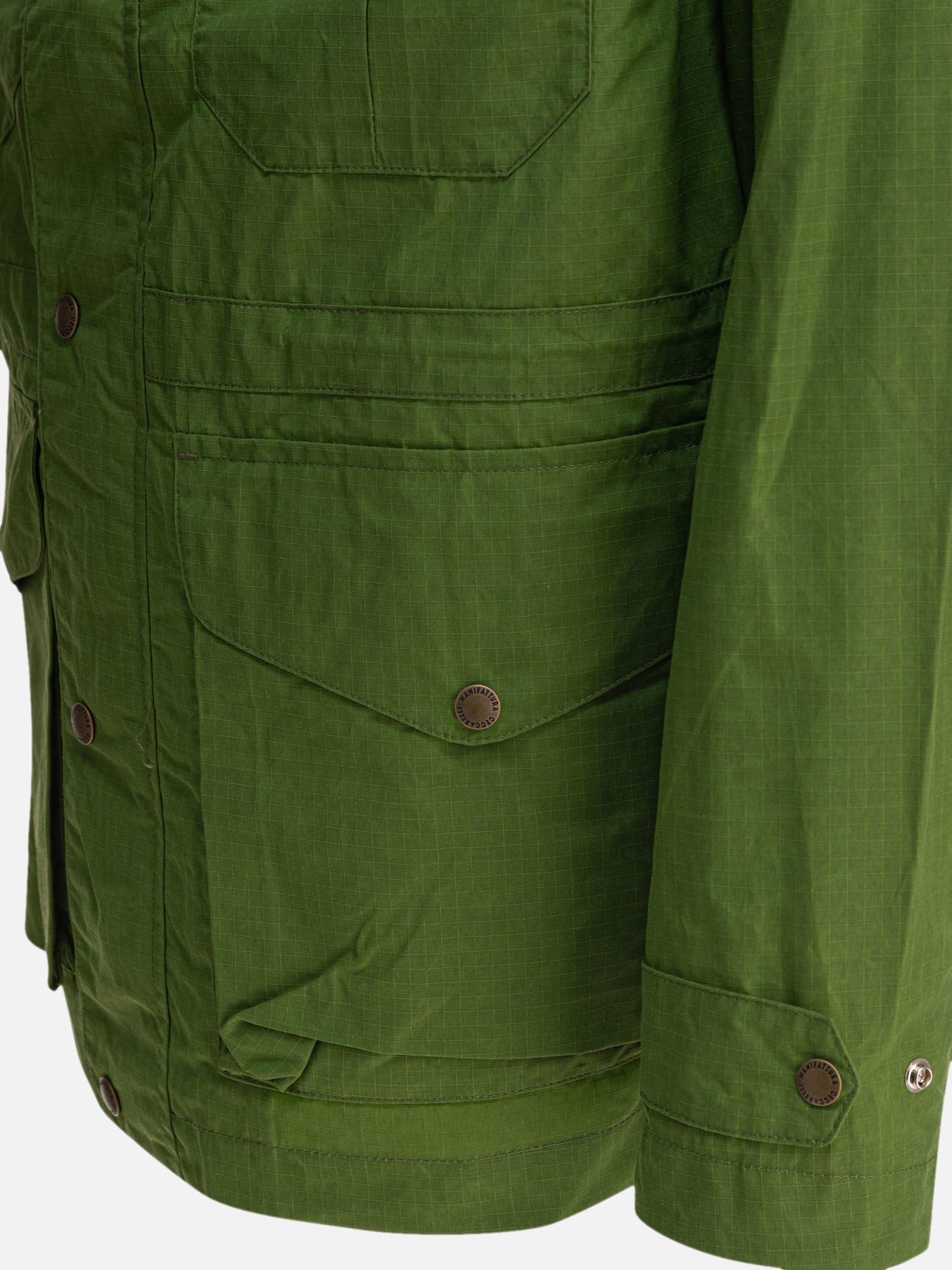 Giacche overshirt Solid colour  Verde - Manifattura Ceccarelli Uomo | PDP | VIETTI Online Store | thumbnail_4