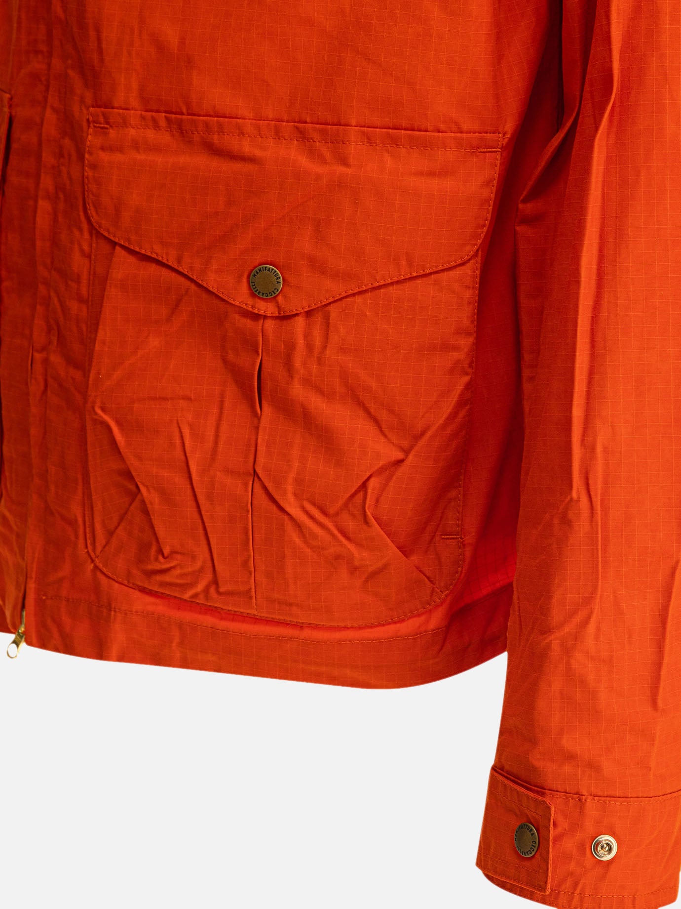 Overshirt jackets Solid colour  Orange - Manifattura Ceccarelli Men | PDP | VIETTI Online Store | thumbnail_4