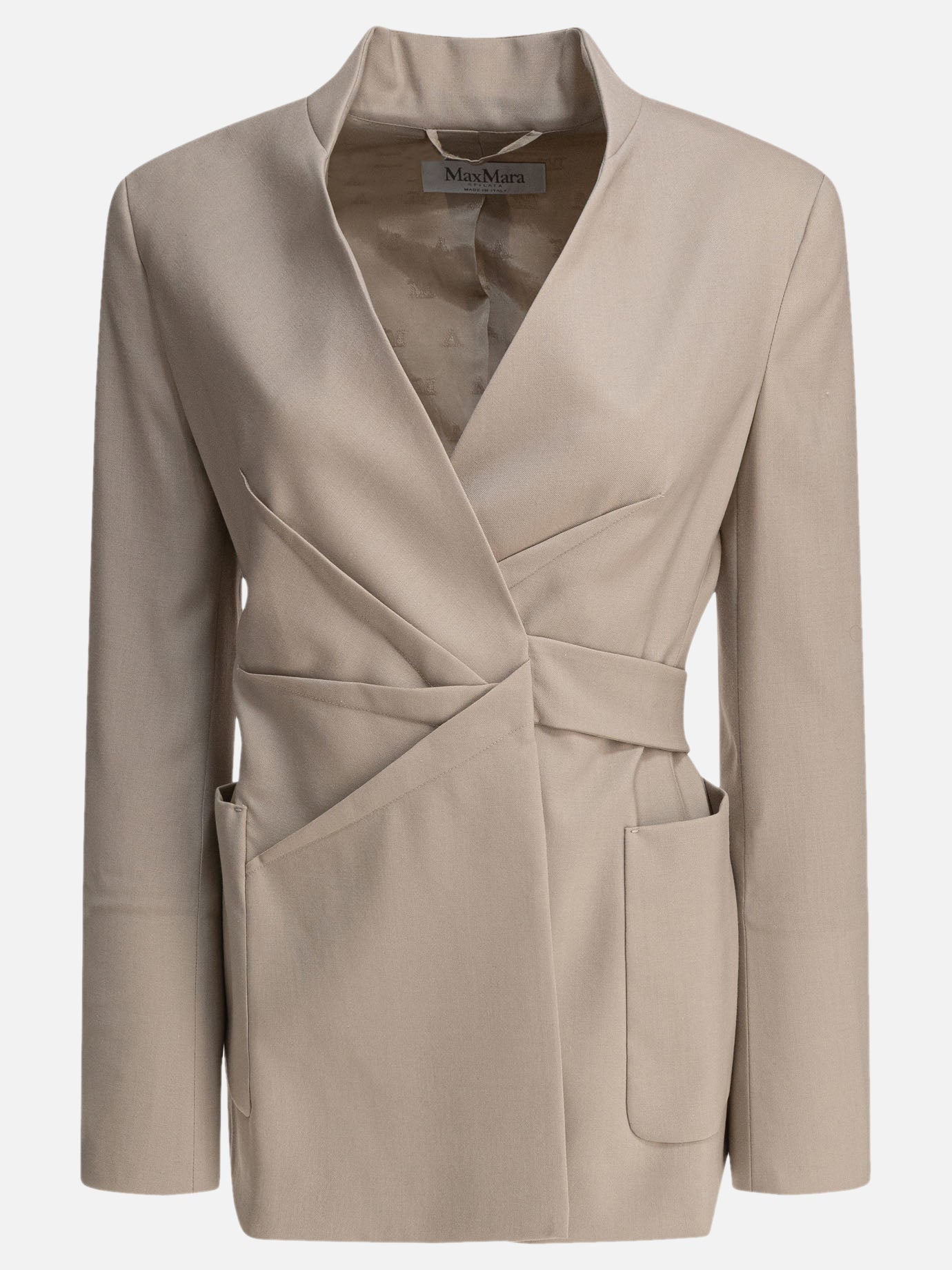 Blazer Solid colour  Beige - Max Mara Donna | PDP | VIETTI Online Store | Zoom-Modal
