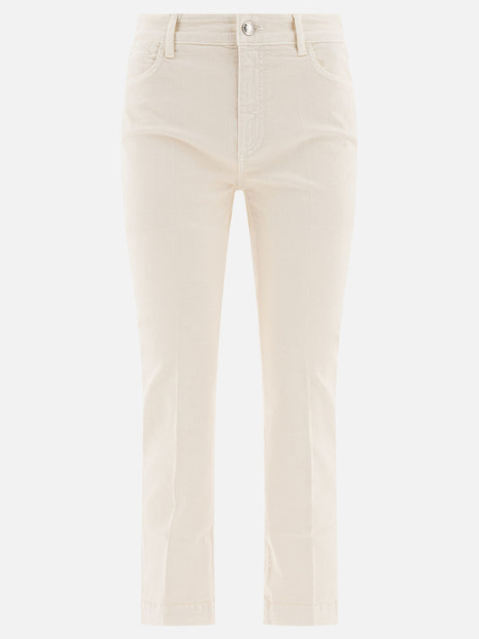 Jeans a gamba dritta Solid colour  Bianco - Max Mara Sportmax Donna | PLP | VIETTI Online Store 
