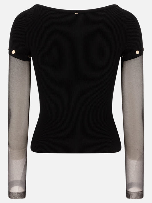 T-shirt girocollo Solid colour  Nero - Max Mara Sportmax Donna | PLP | VIETTI Online Store | 2
