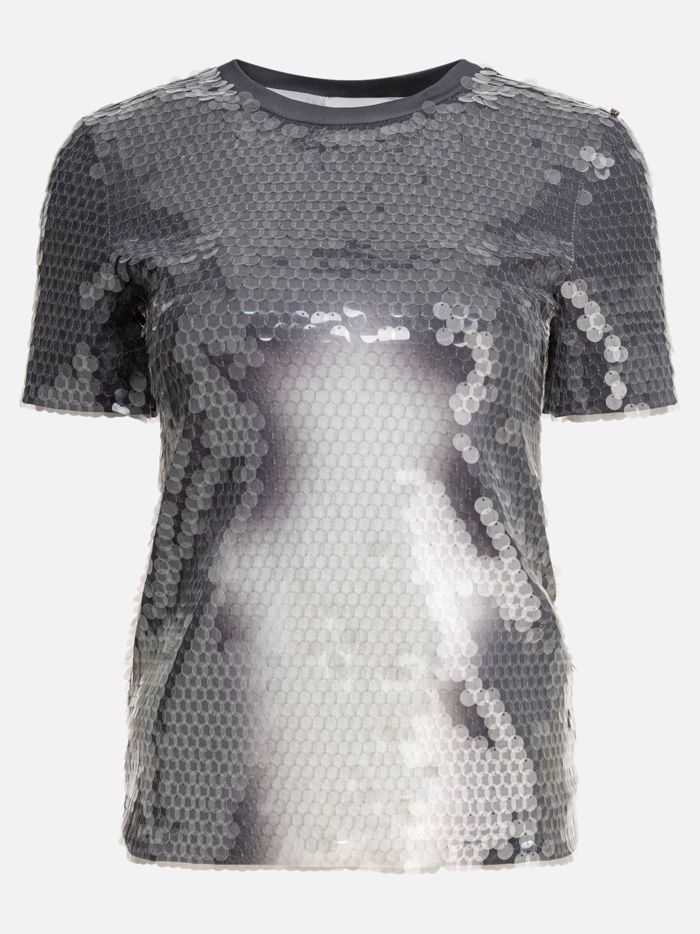T-shirt girocollo Solid colour  Grigio - Max Mara Sportmax Donna | PDP | VIETTI Online Store | thumbnail