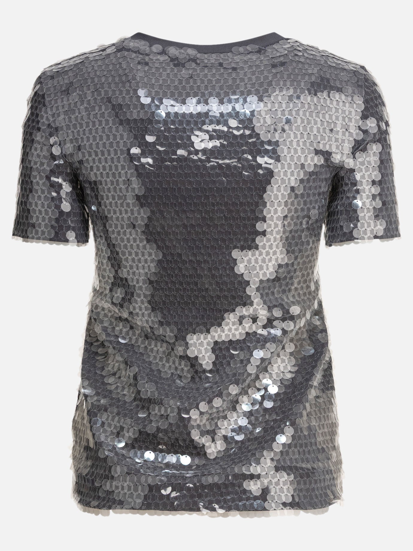 T-shirt girocollo Solid colour  Grigio - Max Mara Sportmax Donna | PDP | VIETTI Online Store | Zoom-Modal_2
