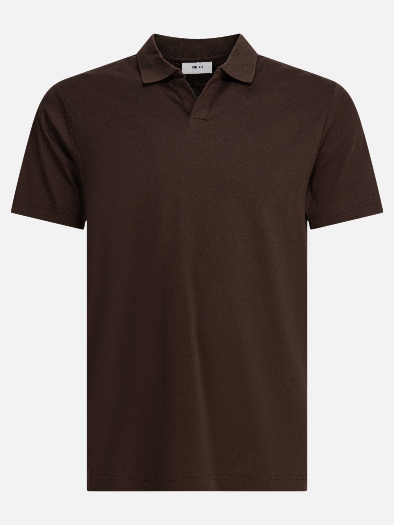 Polo shirts without buttons Solid colour  Brown - NN.07 Men | PDP | VIETTI Online Store | thumbnail