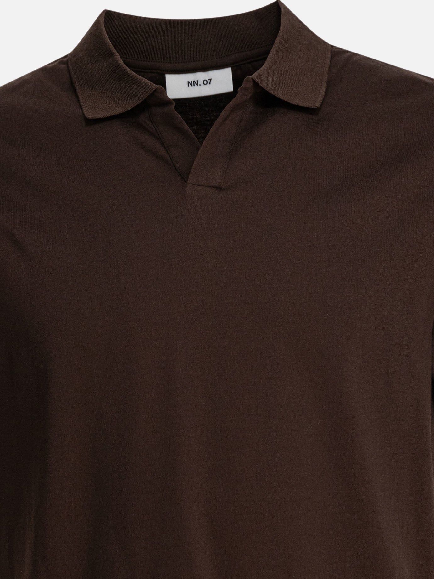 Polo shirts without buttons Solid colour  Brown - NN.07 Men | PDP | VIETTI Online Store | thumbnail_3