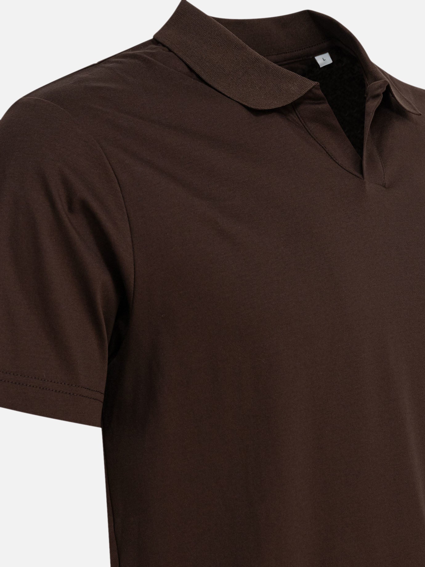 Polo shirts without buttons Solid colour  Brown - NN.07 Men | PDP | VIETTI Online Store | thumbnail_4