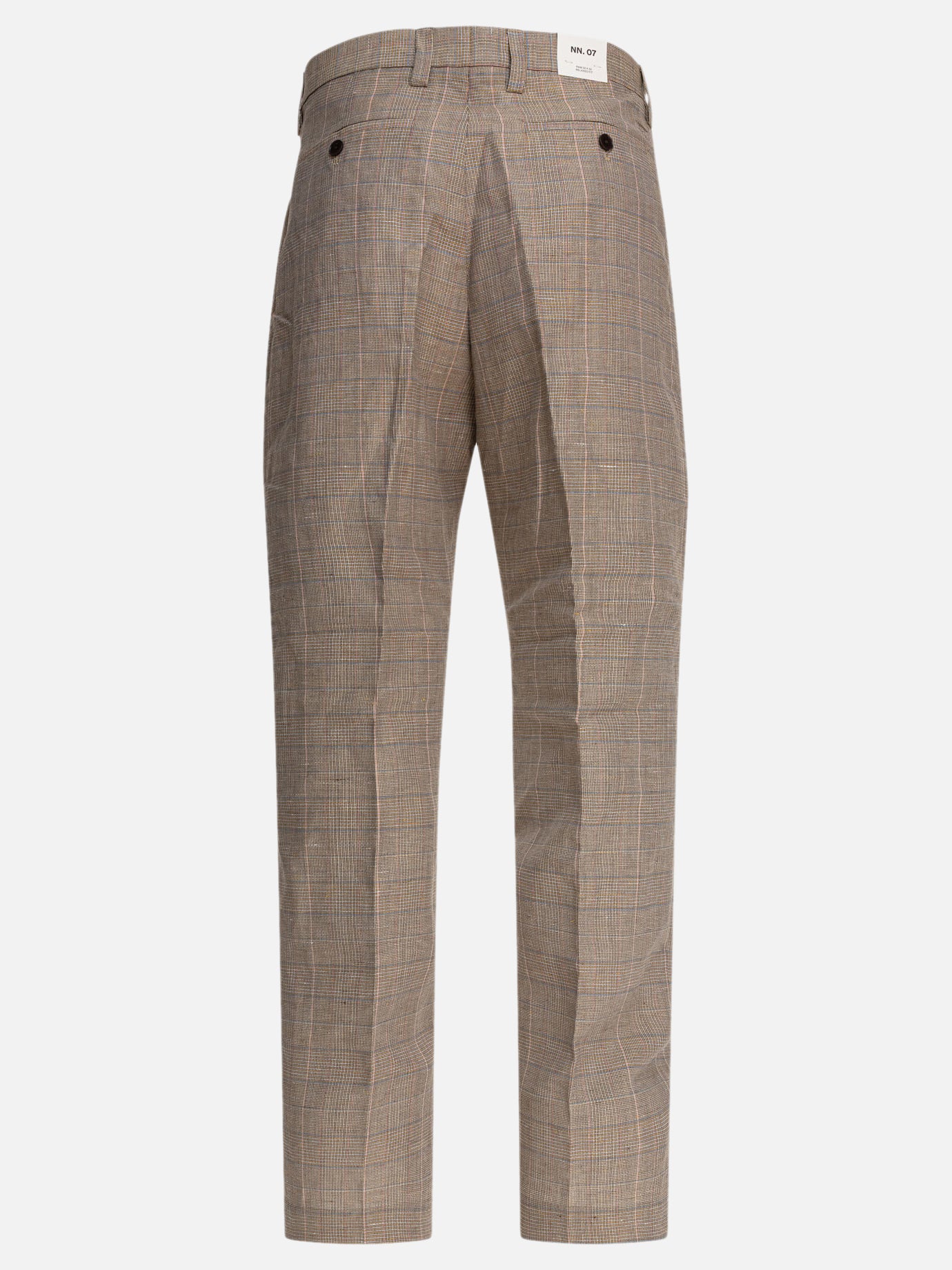 Pantaloni casual Prince of Wales  Marrone - NN.07 Uomo | PDP | VIETTI Online Store | Zoom-Modal_2
