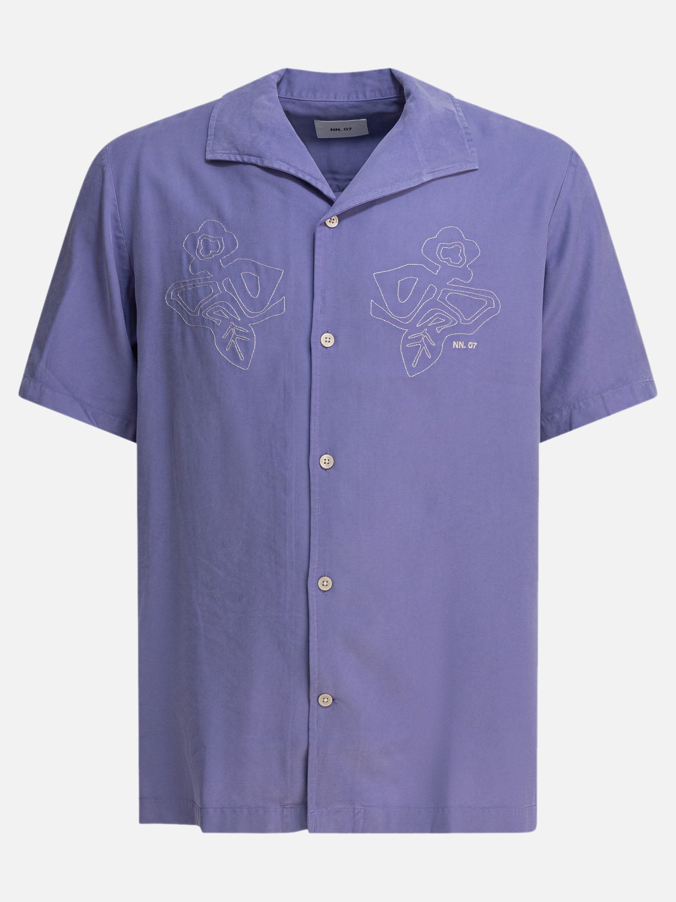 Casual shirts Solid colour  Purple - NN.07 Men | PDP | VIETTI Online Store | thumbnail