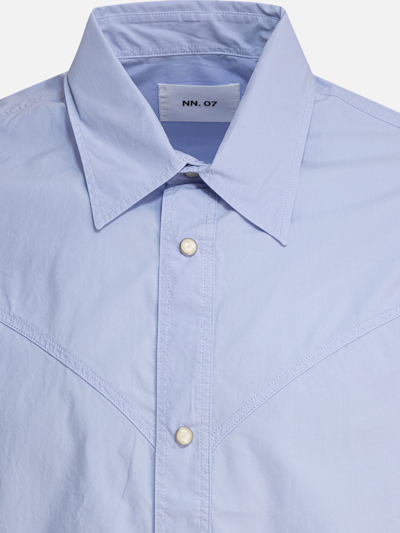 Camicie casual Solid colour  Azzurro - NN.07 Uomo | PDP | VIETTI Online Store | Zoom-Modal_3
